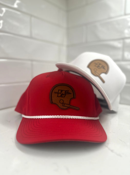 Washington Warrior Football Leather patch Helmet Hat