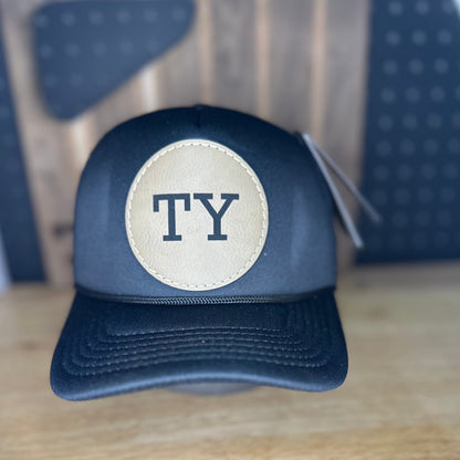 Youth/Kids Foam Trucker Hat with Custom Leather Patch