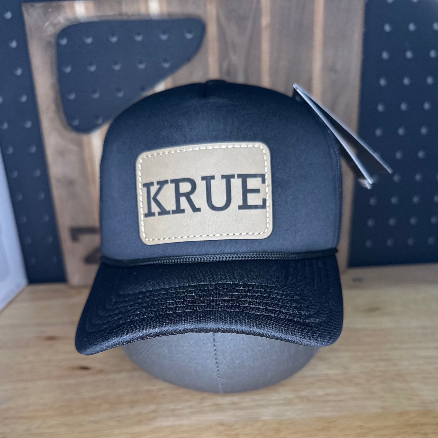 Youth/Kids Foam Trucker Hat with Custom Leather Patch