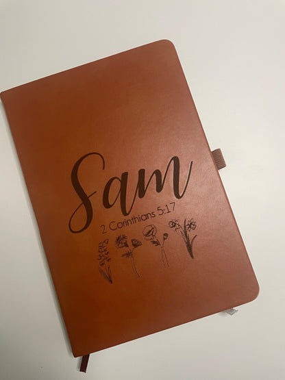 Personalized Leather Notebook