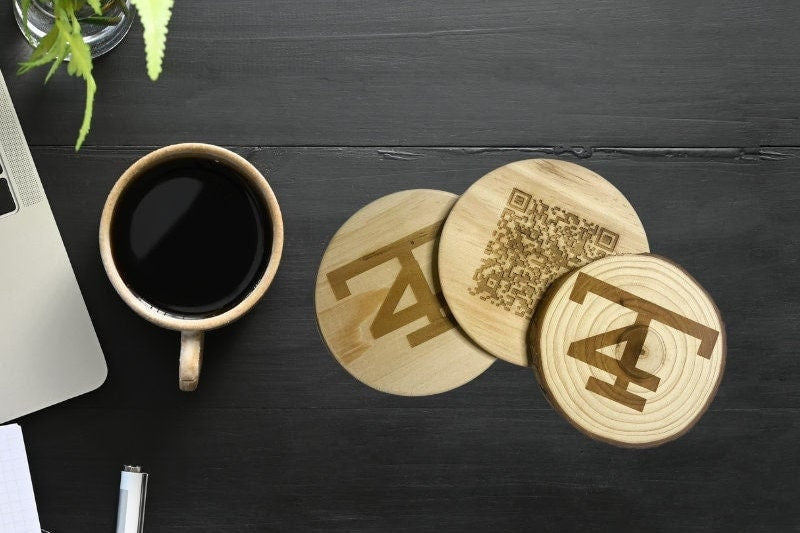 Custom Wood Coaster, Cattle Brand Coaster, Custom Rustic Coaster